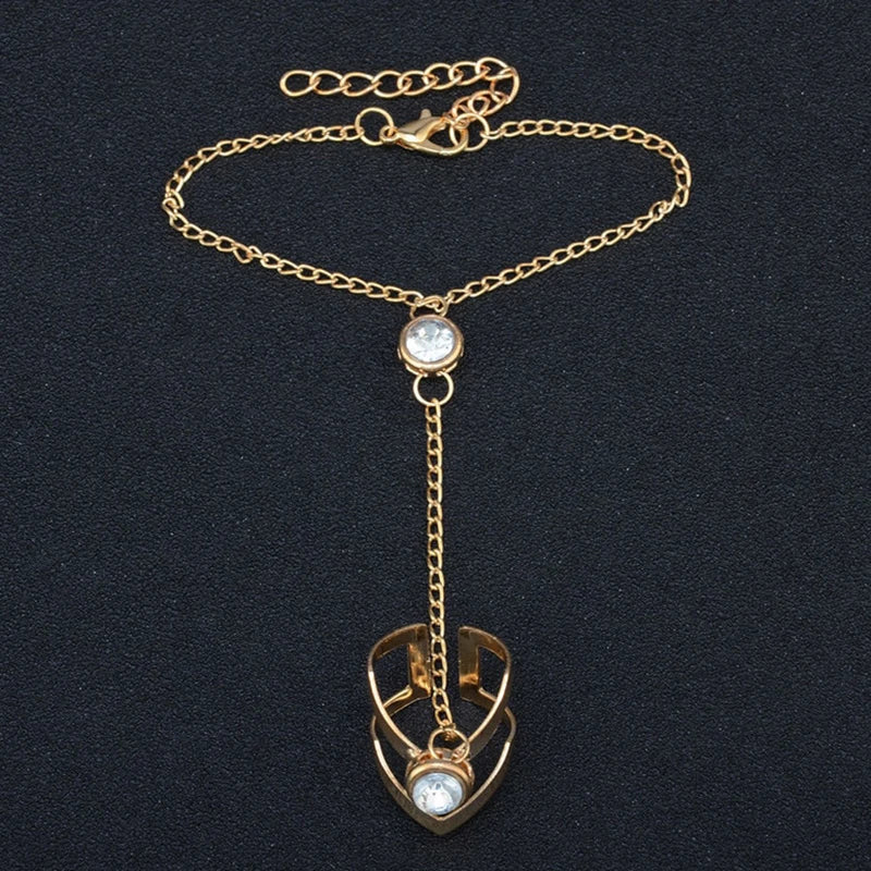 Big Crystal Ring Bracelet