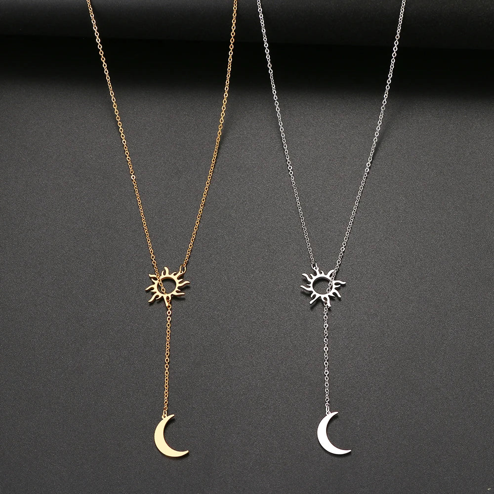 Sun Totem And Moon Necklace