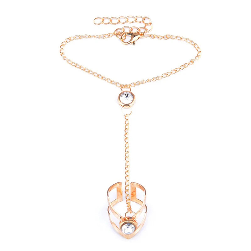 Big Crystal Ring Bracelet