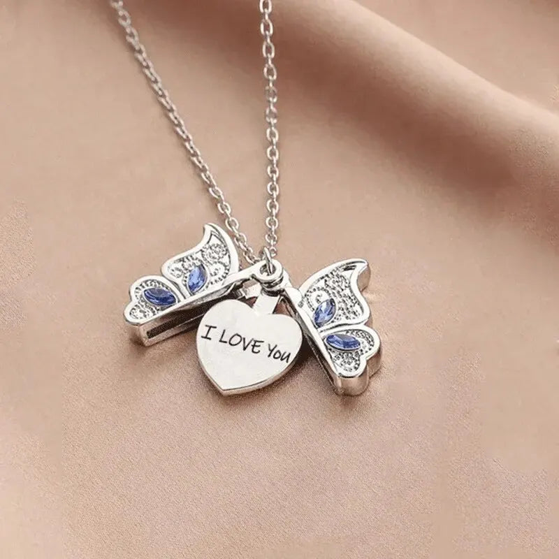 Butterfly “I Love You” Necklace for Women