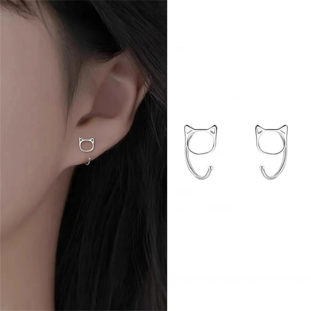 Cat Stud Earrings