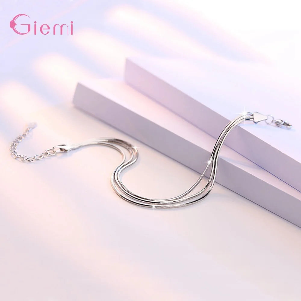925 Sterling Silver Color Bracelet