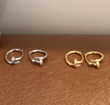 Gold-Plated Hoop Earrings