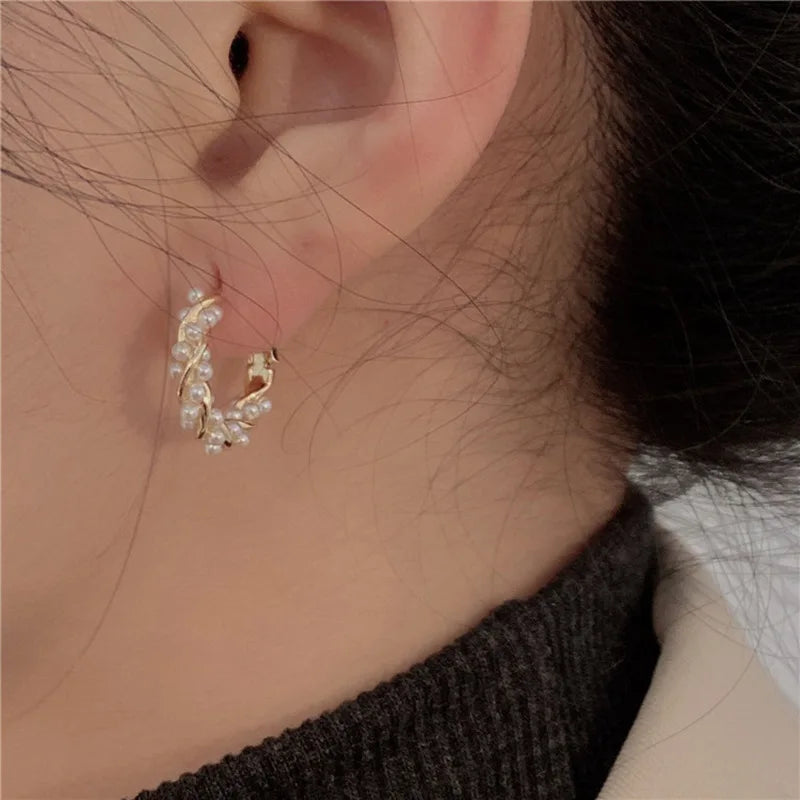 Pearl Circel Earring