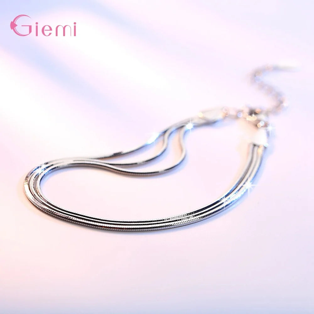 925 Sterling Silver Color Bracelet