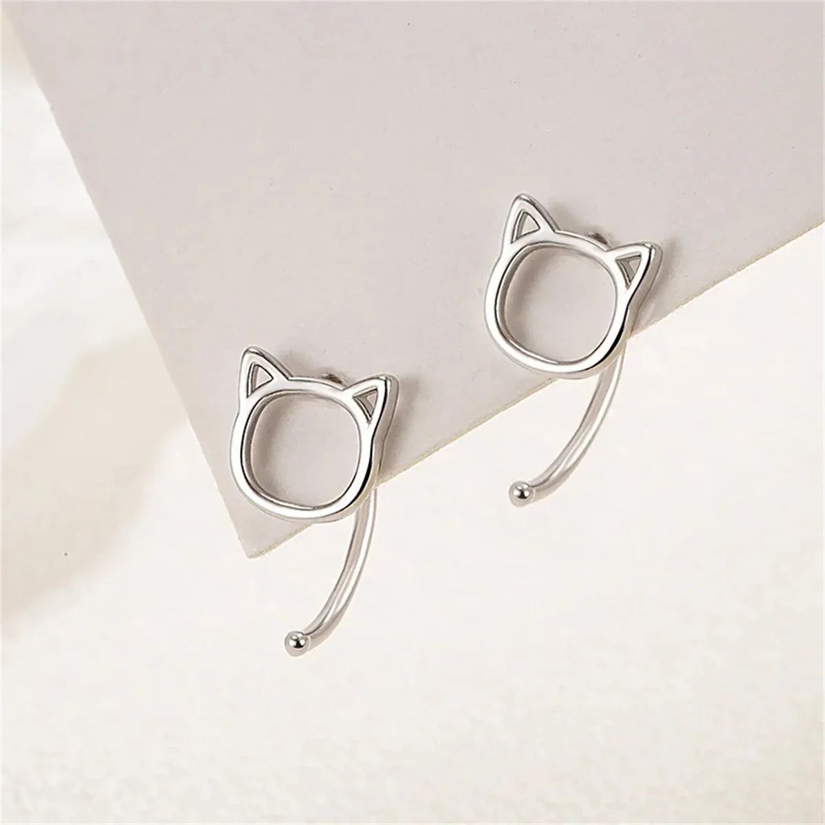 Cat Stud Earrings