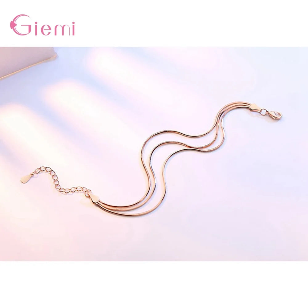 925 Sterling Silver Color Bracelet