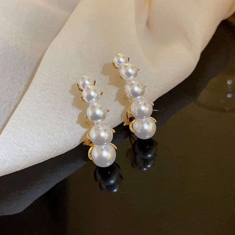Elegant Imitation Pearl Earrings