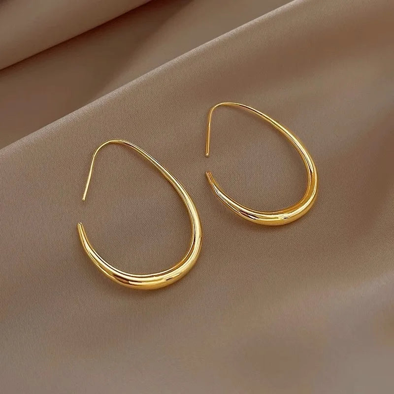 Ellipse Hoop Earrings