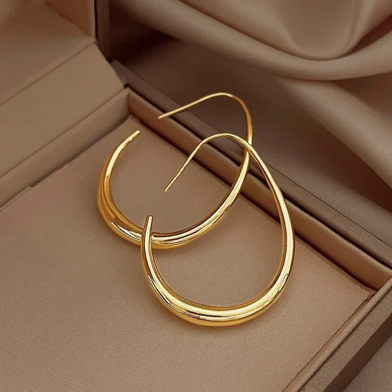Ellipse Hoop Earrings