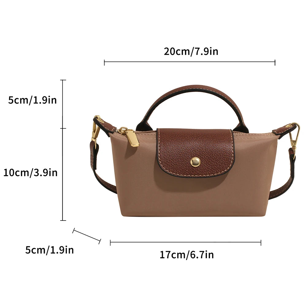 Colorblock Crossbody Bag with Adjustable Strap