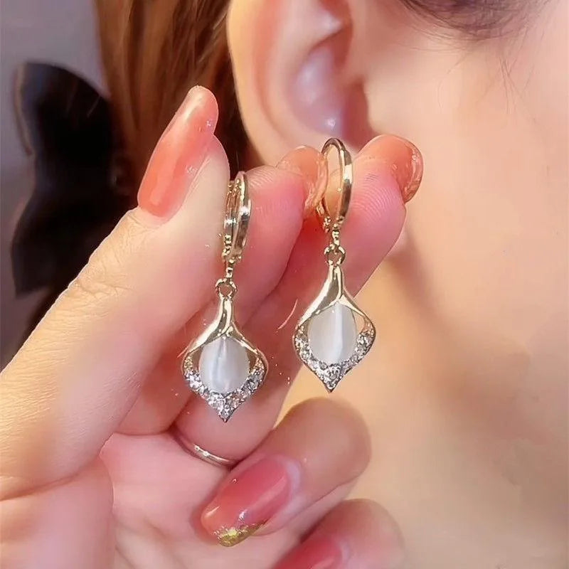 Korean Angel Eye Earrings