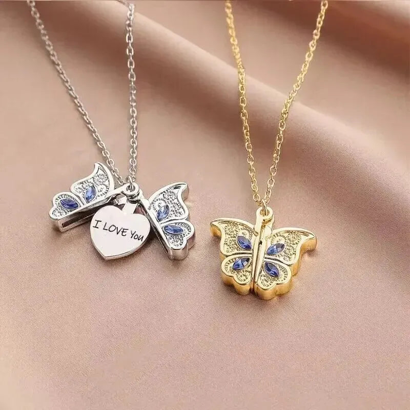 Butterfly “I Love You” Necklace for Women