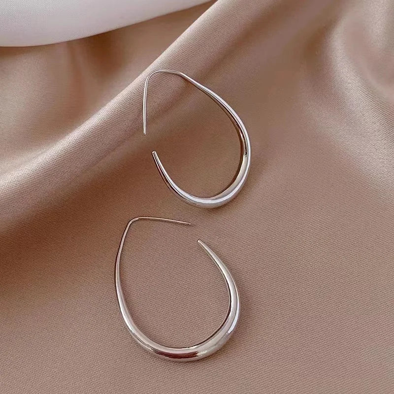 Ellipse Hoop Earrings