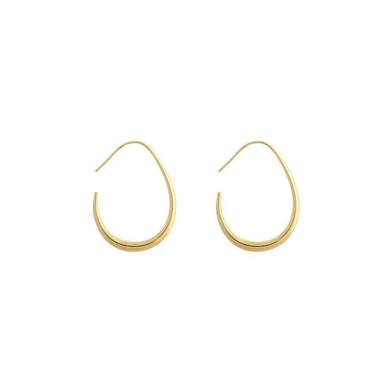 Ellipse Hoop Earrings