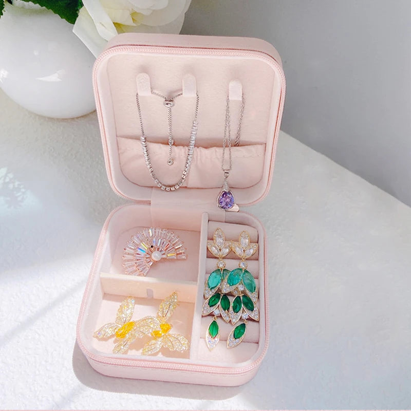 Portable Mini Jewelry Travel Case